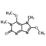 CAS#: 817631-48-4, 6,8-Dimethoxy-1,7-dimethyl-1,7-dihydro-2H-purin-2-one