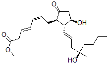 CAS 登录号：81834-84-6， 15-脱氧-16-甲基-16-羟基-3,4-二去羟基前列腺素 E2 甲酯
