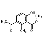 CAS 登录号：819052-32-9， 甲基3-乙酰基-6-羟基-2-甲基苯甲酸酯