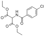 CAS 登录号：81918-01-6， 2-[4-(氯苯甲酰基)氨基]丙二酸二乙酯