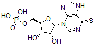 CAS 登录号：81944-82-3， 硫代嘌呤醇核糖核苷单磷酸酯