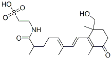 CAS 登录号：81957-68-8， 2-((8-(6-(羟基甲基)-2,6-二甲基-3-氧代-1-环己烯-1-基)-2,6-二甲基-1-氧代-5,7-辛二烯基)氨基)-乙烷磺酸