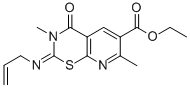 CAS#: 81960-11-4, 3,4-Dihydro-2-(Allylimino)-3,7-Dimethyl-4-Oxo-2H-Pyrido(3,2-E)(1,3)Thiazine-6-Carboxylic Acid Ethyl Ester