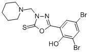 CAS#: 81963-87-3, 5-(3,5-Dibromo-2-Hydroxyphenyl)-3-(1-Piperidinylmethyl)-1,3,4-Oxadiazole-2(3H)-Thione