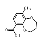 CAS#: 819800-59-4, 9-Methyl-3,4-dihydro-2H-1,5-benzodioxepine-6-carboxylic acid