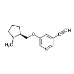 CAS#: 820231-75-2, 3-Ethynyl-5-{[(2S)-1-methyl-2-pyrrolidinyl]methoxy}pyridine