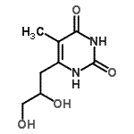 CAS 登录号：820966-05-0， 6-(2,3-二羟基丙基)-5-甲基-2,4(1H,3H)-嘧啶二酮