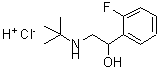 CAS 登录号：82101-10-8， alpha-((叔丁基氨基)甲基)-2-氟苯甲醇盐酸盐
