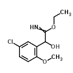 CAS#: 82128-81-2, Ethyl 2-(5-chloro-2-methoxyphenyl)-2-hydroxyethanimidate