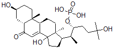 CAS 登录号：82183-63-9， 2-脱氧蜕皮甾酮-22-磷酸酯