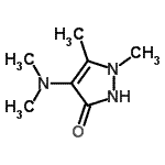 CAS 登录号：82261-38-9， 4-(二甲基氨基)-1,5-二甲基-1,2-二氢-3H-吡唑-3-酮