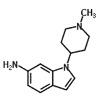 CAS 登录号：823191-51-1， 1-(1-甲基-4-哌啶基)-1H-吲哚-6-胺
