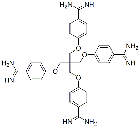 CAS 登录号：82332-92-1， 1,3-二(4-脒基苯氧基)-2,2-二-(4-脒基苯氧基甲基)丙烷