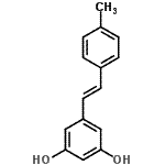 CAS 登录号：823804-66-6， 5-[(E)-2-(4-甲基苯基)乙烯基]-1,3-苯二酚