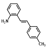 CAS 登录号：823809-33-2， 2-[(E)-2-(4-甲基苯基)乙烯基]苯胺