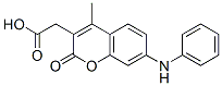 CAS 登录号：82412-16-6， 7-苯胺基-4-甲基香豆素-3-乙酸