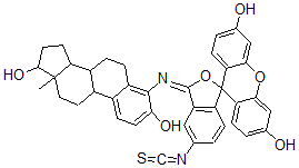 CAS 登录号：82420-81-3， 4-氨基-N-荧光素异硫氰酸酯-17-雌二醇