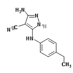 CAS 登录号：824397-72-0， 3-氨基-5-[(4-乙基苯基)氨基]-1H-吡唑-4-甲腈