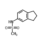 CAS 登录号：82471-86-1， N-(2,3-二氢-1H-茚-5-基)甲烷磺酰胺