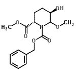 CAS#: 824943-45-5, 1-Benzyl 2-methyl (2S,5R)-5-hydroxy-6-methoxy-1,2-piperidinedicarboxylate