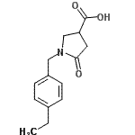 CAS 登录号：824981-40-0， 1-(4-乙基苄基)-5-氧代-3-吡咯烷羧酸