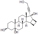 CAS 登录号：82543-17-7， 17-(3-羟基-1-丙炔基)-6b,7b:15b,16b-二亚甲基雄甾烷-3b,5b,17b-三醇