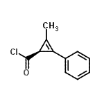 CAS 登录号：82555-71-3， (1S)-2-甲基-3-苯基-2-环丙烯-1-甲酰氯