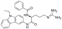 CAS 登录号：82576-33-8， N-[(1S)-4-(二氨基亚甲基氨基)-1-[(9-乙基咔唑-3-基)氨基甲酰]丁基]苯甲酰胺