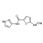 CAS 登录号：826991-15-5， 5-(甲基氨基)-N-(1H-吡唑-3-基)-2-糠酰胺