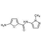 CAS 登录号：826991-18-8， 5-氨基-N-(1-甲基-1H-吡唑-5-基)-2-糠酰胺