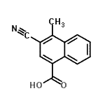 CAS#: 827344-68-3, 3-Cyano-4-methyl-1-naphthoic acid