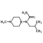 CAS 登录号：827591-38-8， 1-异丁基-1-(4-甲基-1-哌嗪基)硫脲