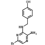 CAS 登录号：827602-49-3， 4-{[(3-氨基-6-溴-2-吡嗪基)氨基]甲基}苯酚