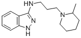 CAS 登录号：82819-12-3， N-(3-(2-甲基-1-哌啶基)丙基)-1H-吲唑-3-胺