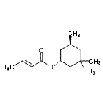 CAS 登录号：828912-44-3， (1R,5S)-3,3,5-三甲基环己基(2E)-2-丁烯酸酯