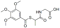 CAS 登录号：82922-44-9， N-[1-氧代-2-[(3,4,5-三甲氧基苯甲酰基)硫代]丙基]甘氨酸