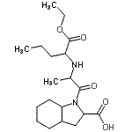 CAS#: 82978-68-5, 1-{2-[(1-Ethoxy-1-oxo-2-pentanyl)amino]propanoyl}octahydro-1H-indole-2-carboxylic acid