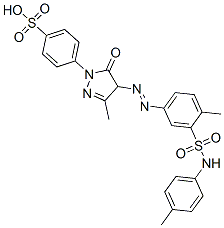 CAS#: 83006-47-7, 4-[4,5-Dihydro-3-Methyl-4-[[4-Methyl-3-[(p-Tolylamino)Sulphonyl]Phenyl]Azo]-5-Oxo-1H-Pyrazol-1-Yl]Benzenesulphonic Acid