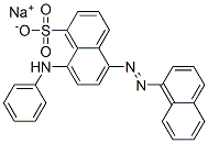 CAS 登录号：83006-58-0， 5-(1-萘基偶氮)-8-(苯基氨基)萘磺酸钠