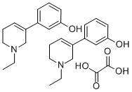 CAS 登录号：83010-53-1， 3-(1-乙基-1,2,5,6-四氢-3-吡啶基)苯酚草酸盐 (2:1)
