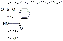 CAS 登录号：83029-01-0， 2-羟基-3-氧代-2,3-二苯基丙基 十二烷-1-磺酸酯