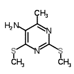 CAS#: 830321-55-6, 4-Methyl-2,6-bis(methylsulfanyl)-5-pyrimidinamine