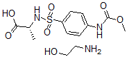 CAS 登录号：83192-81-8， 4-((1-羧基乙基)氨基磺酰基)苯胺基甲酸 1-甲酯与 2-氨基乙醇化合物