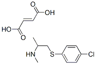 CAS 登录号：83197-87-9， 1-(4-氯苯基硫代甲基)-N-甲基乙基胺富马酸盐