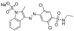 CAS#: 83232-43-3, Sodium 3-[[2,5-Dichloro-4-[(Ethylamino)Sulphonyl]Phenyl]Azo]-2-Methyl-1H-Indolesulphonate