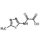 CAS 登录号：83244-81-9， [(5-甲基-1,3,4-噻二唑-2-基)氨基](氧代)乙酸