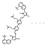CAS 登录号：83249-31-4， 四钠2,2'-[(4,4'-二{[5-亚氨基-3-甲基-1-(8-磺酸-2-萘基)-4,5-二氢-1H-吡唑-4-基]偶氮}-3,3'-联苯二基)二(氧基)]二乙酸酯