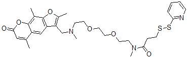 CAS 登录号：83353-04-2， 2-吡啶基二硫代乙基甲基酰胺基二乙氧基乙烷甲基氨基甲基三甲基补骨脂素