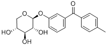 CAS 登录号：83355-08-2， (4-甲基苯基)(3-(beta-D-吡喃木糖基氧基)苯基)甲酮
