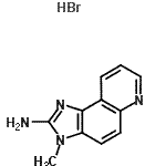 CAS 登录号：83407-39-0， 3-甲基-3H-咪唑并[4,5-f]喹啉-2-胺氢溴酸盐(1:1)